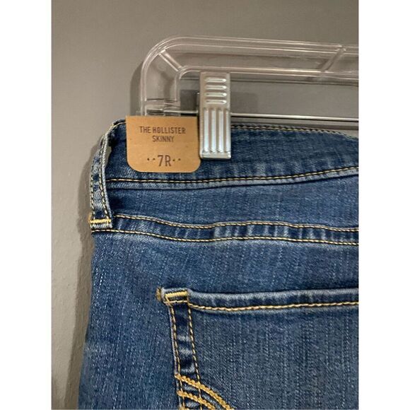 Hollister Light Wash Skinny Jeans Size 7 28 X 32 NWT - Picture 5 of 5